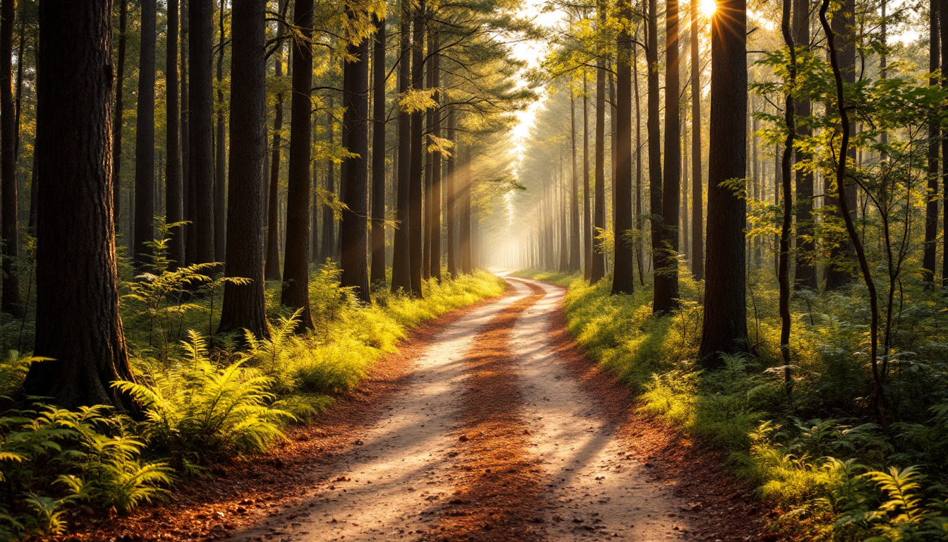 East Texas piney woods trail